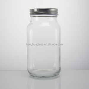 Hot Bán 150Ml 250Ml 300Ml 380Ml 500Ml 750Ml 1000Ml Rộng Miệng Vuông Thủy Tinh <span class=keywords><strong>Mason</strong></span> <span class=keywords><strong>Jar</strong></span> Cho Mứt Mật Ong Dưa Thực Phẩm Lưu Trữ Với Nắp - Product Image 6