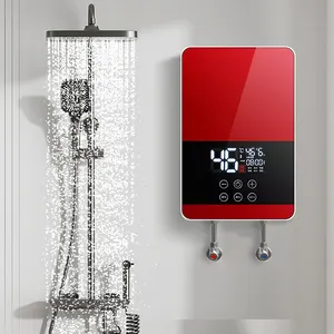Calentador de agua eléctrico instantáneo para ducha, elemento de calefacción de aluminio fundido a presión de 6KW