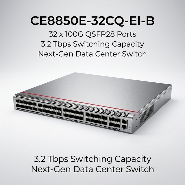 32 Port 100G QSFP28 High Performance L3 Managed Data Center Core Switch CE8850E-32CQ-EI-B 100GE 1RU