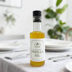 Dầu mè nướng Hàn Quốc lành mạnh 180ml hương vị đất phong phú omega-3 ép lạnh không biến đổi gen Món Ăn Thuần Chay tự nhiên đích thực châu Á - Product Image 1