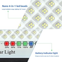 Projecteur solaire LED étanche IP67 de haute qualité 45W-400W en ABS pour éclairage extérieur paysager avec angle de faisceau de 90-120°