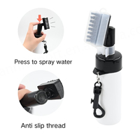 Brosse de nettoyage de Golf noire Anti-fuite outil de nettoyage de Club de Golf pressant la bouteille brosse à eau pulvérisation brosse à eau de Golf avec Clip
