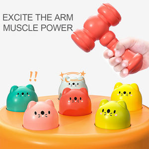 Jouet marteau pour bébé, gâteau pop-up à 6 trous, rongeurs de dessin animé, développement de la motricité, coordination œil-main, éducatif, cadeau de 1er anniversaire pour tout-petit - Product Image 2