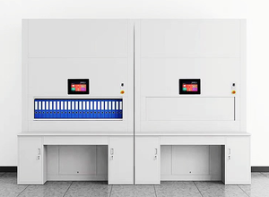 Smart Rotating Vertical Lift Steel <b>File</b> Cabinet Office Library Lab Height Selectable Layers Smart School <b>File</b> <b>Storage</b> Cabinet - Product Image 4
