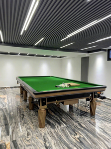 Tavolo da Snooker Professionale da 12 Piedi con Sponde in Acciaio, Tasche in Pelle e Sistema di Riscaldamento - Product Image 3