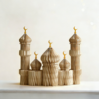 Meilleures ventes : Décoration de mosquée en papier pliable DIY, certifiée ISO, fournitures de fête islamique pour enfants