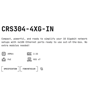 Mikrotik CRS304-4XG-IN <b>Wireless</b> Router 8-Port Dual-Band 10G <b>Ethernet</b> Modem Function WDS/WPS US Version WEP QoS - Product Image 5