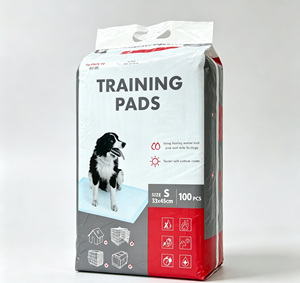 Vente en gros usine de produits jetables pour animaux de compagnie imprimés sur mesure : Tapis absorbants pour chien au charbon de bambou anti-odeur et Tapis d'apprentissage pour chiots - Product Image 1