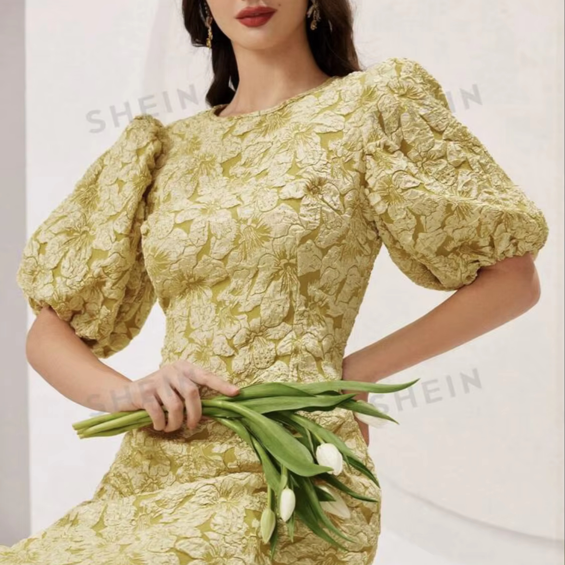 chinese dress ladies Plunging Neck Boho Lace Mermaid Wedding Dress