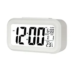 Hot Sale LED Digital Wecker Hintergrund beleuchtung Snooze Mute Kalender Desktop Elektronische Hintergrund beleuchtung Tischuhren Desktop-Uhr