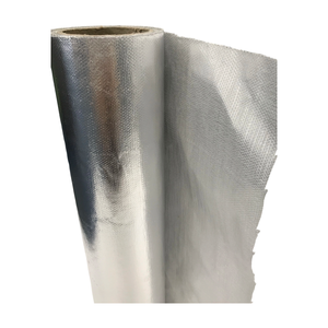 Matériau d'isolation ignifuge <span class=keywords><strong>de</strong></span> classe A, tissu en <span class=keywords><strong>fibre</strong></span> <span class=keywords><strong>de</strong></span> <span class=keywords><strong>verre</strong></span> laminé d'aluminium pour l'isolation des bâtiments ou des équipements - Product Image 6