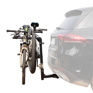 Portabicicletas doble para enganche trasero, para bicicletas eléctricas y <span class=keywords><strong>de</strong></span> <span class=keywords><strong>montaña</strong></span>, para coche, para estacionamiento <span class=keywords><strong>de</strong></span> bicicletas, al por mayor - Product Image 1