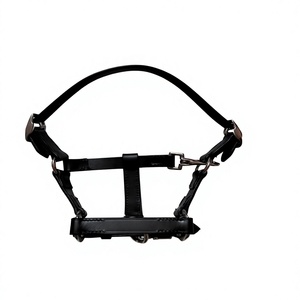 Cabestro para caballo de cuero genuino de alta calidad, nuevo, duradero, con hebilla metálica ajustable, costuras detalladas, disponible en todos los tamaños. - Product Image 5