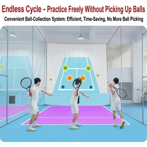 Máquina Lanzapelotas de Tenis de Alto Rendimiento con Control de Spin y Oscilación, con Frecuencia de Servicio Ajustable para Práctica Diaria - Product Image 1