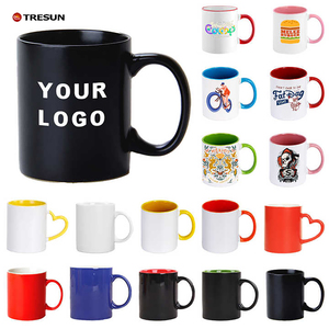 Tazas de sublimación para diseños personalizados Tazas en blanco 350ml 11oz Tazas de cerámica recubiertas con asas Tazas de té de café de sublimación - Product Image 5