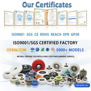 صُنِع لأنظمة النقل ولأسطوانة محامل تحمل تجويف 4 m 4 M10 مع عجلة بلاستيكية لولبية - Product Image 4