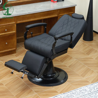 Chaise de barbier ergonomique hydraulique moderne Jincheng, rotation à 360 degrés, hauteur réglable, portable, en cuir PU, pour utilisation en salon de coiffure