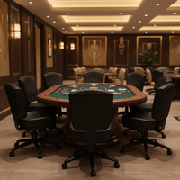 Fauteuil de casino réglable en hauteur et pivotant, résistant à l'eau, conçu pour les zones de jeux de machines à sous, confort amélioré