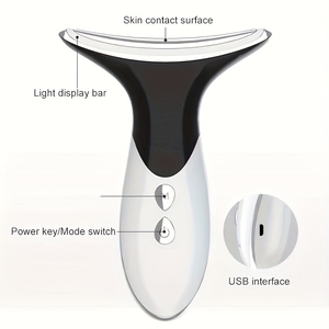 Chăm sóc da 3 màu sắc rung mặt và cổ massager thiết bị - Product Image 3