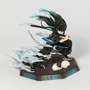 Figurine d'anime Demon Slayer en PVC de 18 cm, <span class=keywords><strong>Kimetsu</strong></span> <span class=keywords><strong>No</strong></span> <span class=keywords><strong>Yaiba</strong></span>, <span class=keywords><strong>Tokitou</strong></span> Muichirou, modèle de personnage de dessin animé, jouet - Product Image 5
