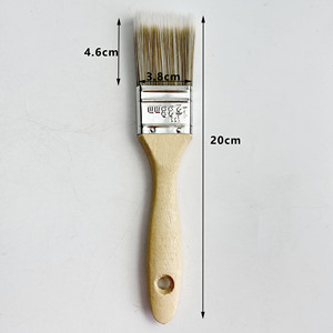 Pennello con manico in legno ad alta densità a filamento di legno <span class=keywords><strong>pennelli</strong></span> <span class=keywords><strong>per</strong></span> macchie ad angolo piatto pennello <span class=keywords><strong>per</strong></span> la pittura di <span class=keywords><strong>mobili</strong></span> recinzioni porte fai da te - Product Image 2