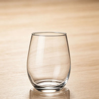 JINGYUE Maßgefertigte Moderne Stiellose Rotweingläser 19,61oz Eiförmige Kristallklare Weintumbler für Hochzeit, Restaurant, Hotel