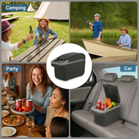 Nouveau 8L Voiture Réfrigérateur Électrique Refroidisseur avec Chauffage/Refroidissement Véhicule Réfrigérateur 12v Portable pour Voiture Portable Voiture Congélateur