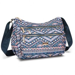 Large Capacity Waterproof Oxford Cloth Female Travel Bag Multi-Layer <b>Single</b> Shoulder Oblique Straddle <b>Flower</b> Design for Mother - Product Image 1