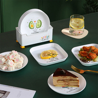 Assiettes en plastique PP pour enfants, ensemble d'assiettes rondes de 6 pouces pour enfants, pour usage intérieur et extérieur, Logo personnalisable, 20 pièces