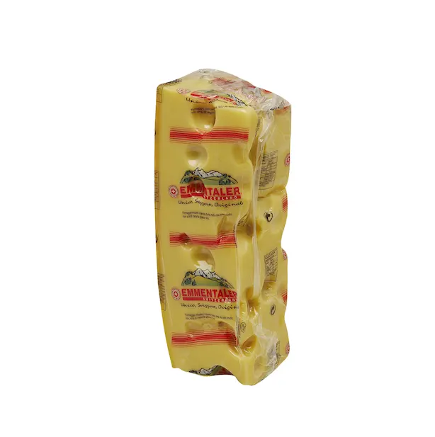 Zarpellon Brand 53C575CT Milk Salt Rennet Raw Material Emmenthaler Block 3.5Kg Dessert Cake Pizza Hard Cheese