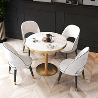 Tables de restaurant de restauration rapide, tables en marbre, bar commercial, table de café