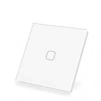 Interruptor de Pared Táctil Inteligente Wi-Fi Estándar del Reino Unido T1 1/2/3 Gang 1C/2C/3C, Sistema de Hogar Inteligente de 2 Vías IP20, 110V AC 5A, Rango de 100-300m, AES