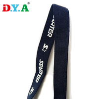 Élastique pliable en nylon et spandex de 1 cm de large avec impression de logo personnalisée pour le col des t-shirts et des sweats à capuche