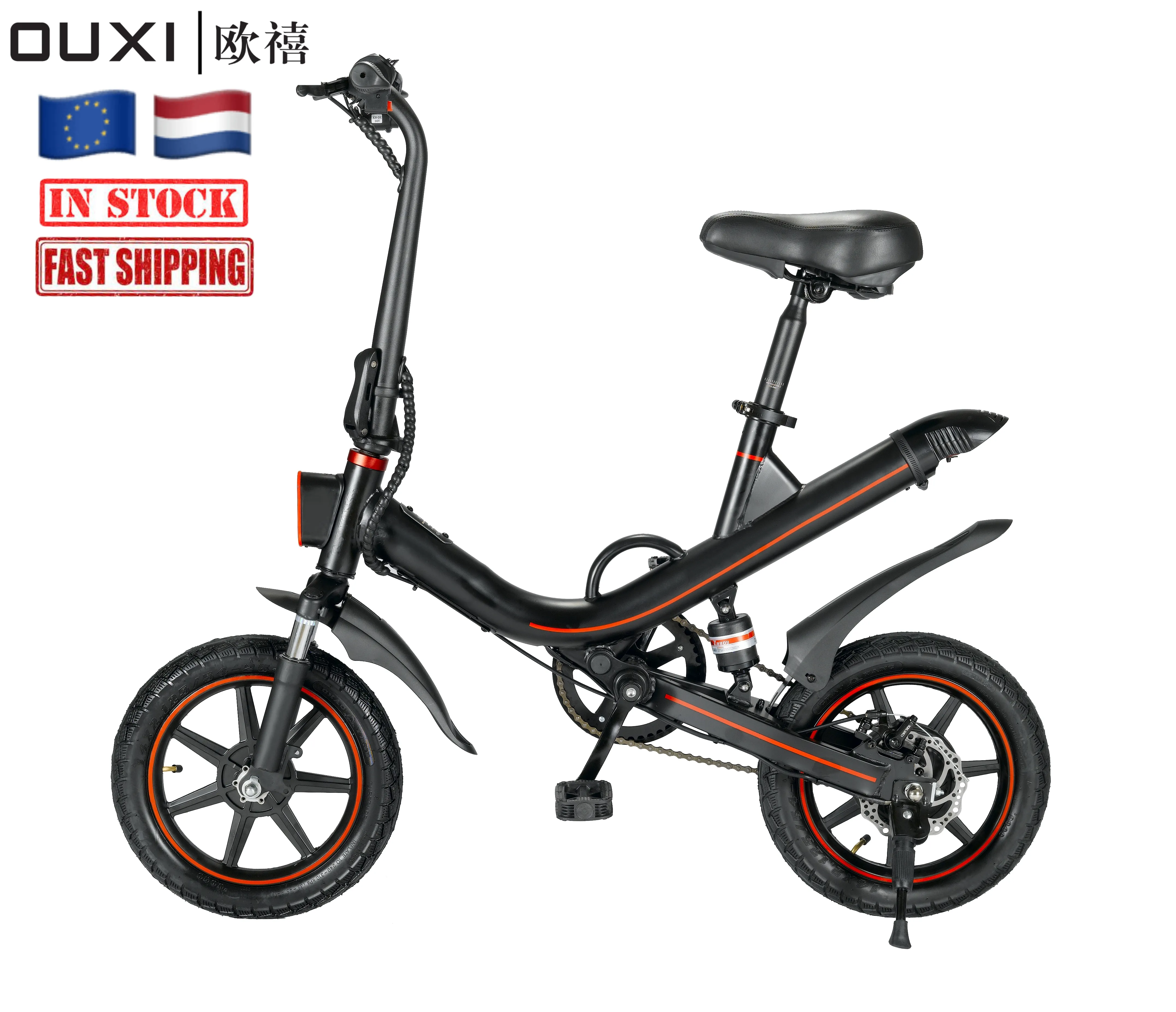 Nederland Holland Nederland Eu Magazijn Mini Opvouwbare Stad Ebike Dropshipping 12Inch 14Inch Opvouwbare Urban E-Bike Elektrische Fiets