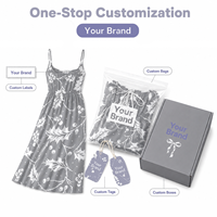 Robe de nuit longue à fines bretelles S-2XL, imprimé personnalisé par sublimation, livraison directe, chemise florale, vêtements de maison, pyjama