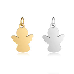 项链手链珠宝制作用镀金不锈钢吊坠天使魅力 - Product Image 5