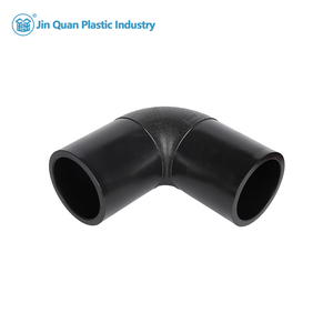 90 độ khuỷu tay <span class=keywords><strong>HDPE</strong></span> sdr11 cống ống ổ cắm hàn ống nước Vật liệu mông Fusion PN16 nhanh chóng kết nối ống phù hợp màu đen ISO - Product Image 2