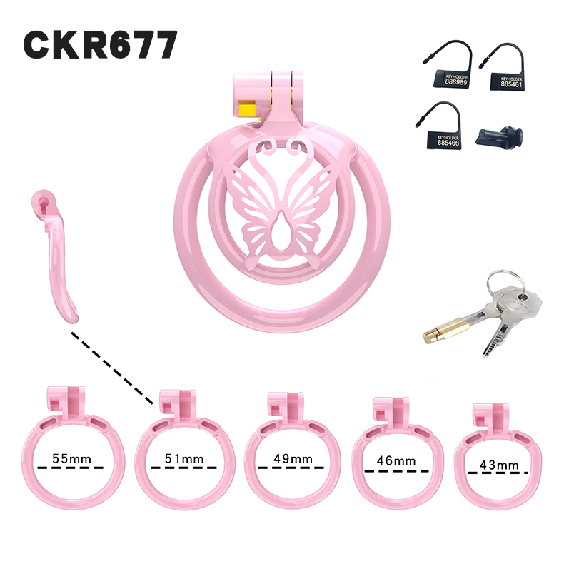 Bague courbe rose