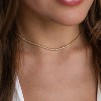 Vente en gros Colliers de mode de luxe légers européens et américains Chaînes de clavicule rondes transfrontalières Bijoux en acier inoxydable