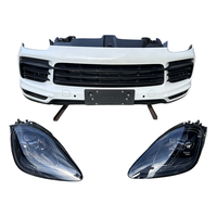 Nouveau kit complet de pare-chocs avant pour Cayenne Coupé 9Y0 2020-2023 3.0T 2.9T avec cadre, refroidisseur, phares LED, calandre, fixation par boulons, universel