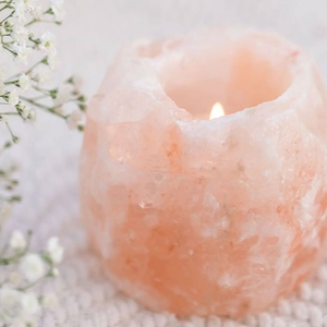 Hand-Carved Himalayan <b>Pink</b> Salt <b>Candle</b> Natural Crafts Home Decoration in Love Style - Product Image 2