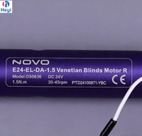 NOVO E24 Stores enrouleurs motorisés en aluminium pour maison intelligente, 24 mm, alvéolés, à brancher, modernes, pour usage professionnel