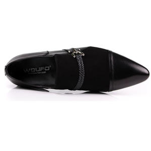 Chaussures de mariage en cuir de vachette pur de haute qualité, décontractées, respirantes, à semelle souple, lacées, pour hommes, style business décontracté - Product Image 4