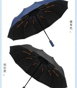 Parapluie publicitaire professionnel entièrement automatique à 24 baleines, avec protection solaire, design pliable et logo personnalisé - Product Image 2