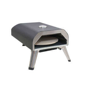 فرن بيتزا دوار آلي يعمل بالغاز يستخدم في المطبخ الخارج صانعة بيتزا دوارة وفرن بيتزا محمول حجري - Product Image 2