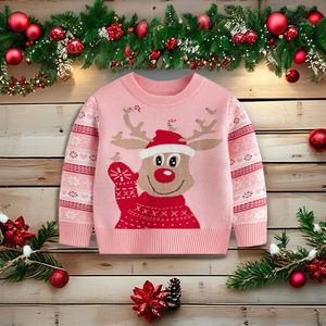 2024 nouveau <span class=keywords><strong>pull</strong></span> Jacquard de <span class=keywords><strong>renne</strong></span> de Noël pour enfants européens et américains garçons et filles bébé <span class=keywords><strong>pull</strong></span> - Product Image 2