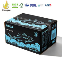 Boîte d'emballage personnalisée pour poisson congelé en vrac de 18 kg, carton ondulé pour fruits de mer, pour la conservation au froid du poisson entier et la distribution commerciale