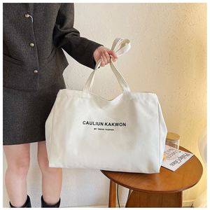 Bolsa de Lona Reutilizable al por Mayor, con Asas Largas, Personalizable con Logotipo, para Mujer, Ideal para Compras - Product Image 3