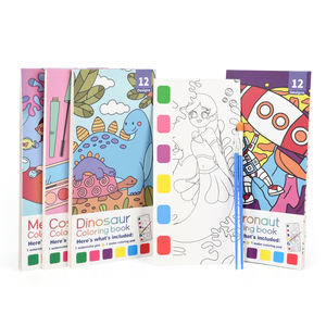 Produttore di libri da colorare ad acquerello personalizzati <span class=keywords><strong>per</strong></span> bambini di età 4-8 <span class=keywords><strong>libro</strong></span> di pittura ad acquerello <span class=keywords><strong>per</strong></span> i più piccoli ragazze <span class=keywords><strong>ragazzi</strong></span> - Product Image 1