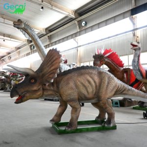 Modèle de <span class=keywords><strong>Triceratops</strong></span> animatronique du parc mondial des dinosaures Gecai à vendre - Product Image 4